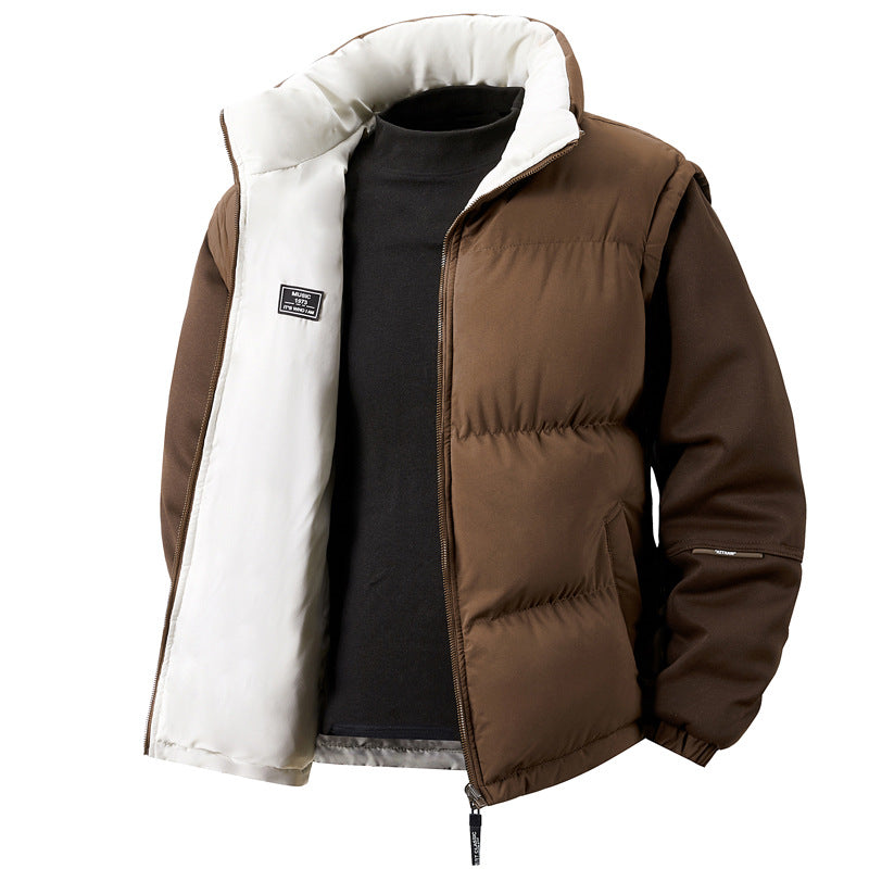 Herren Steppjacke Warm Isolierend Thermo