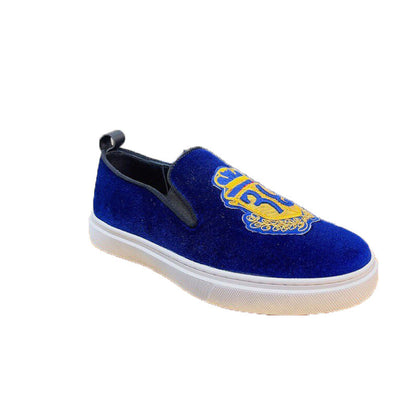 Damen Sneaker Slip On Bequem Mit Zierdetail
