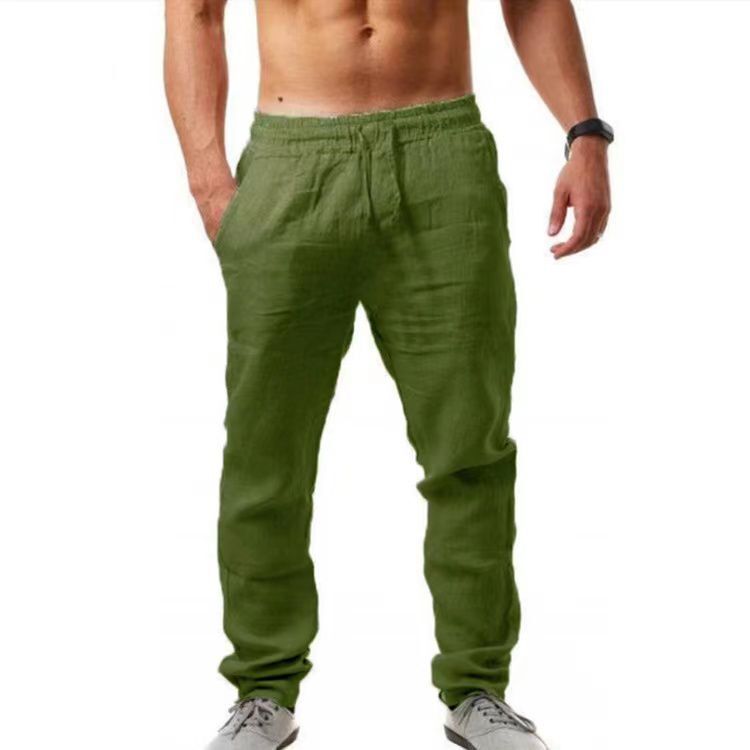 Leinenhose Herren Leicht Atmungsaktiv Sommerhose