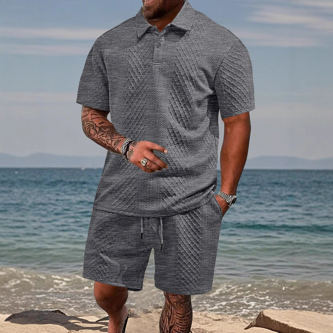Herren Sportset Polohemd Shorts Komfort - BerlinGlamour