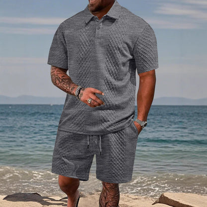 Herren Sportset Polohemd Shorts Komfort - BerlinGlamour
