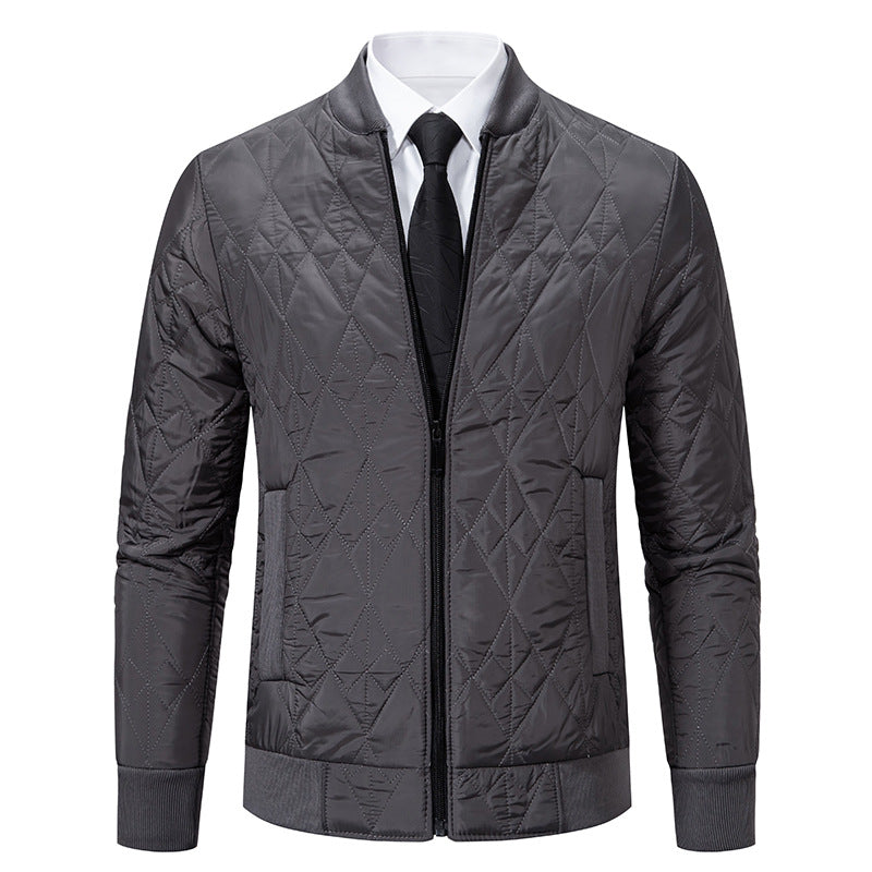 Herren Steppjacke Modern mit Hochkragen und modischem Design