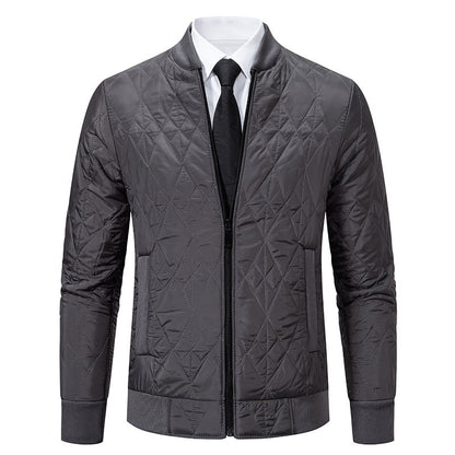 Herren Steppjacke Modern mit Hochkragen und modischem Design