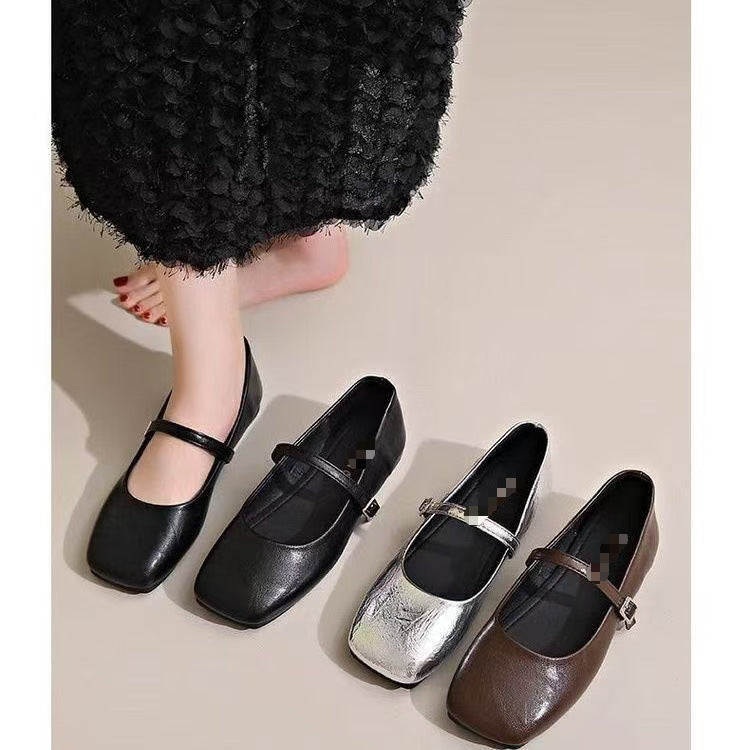 Damen Ballerinas Bequem Schnürsenkel Modisch
