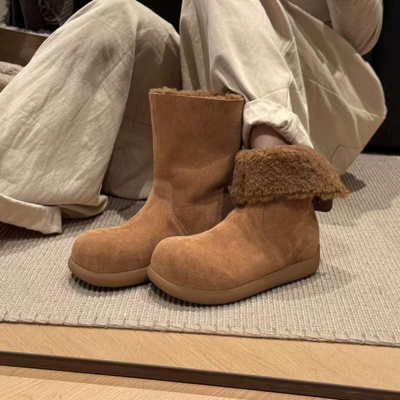 Damen Winterboots Kuschelig Rutschfest