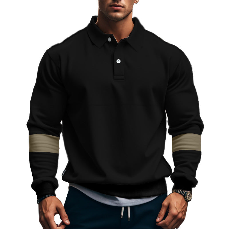 Herren Pullover Sportlich mit Kontraststreifen Modern