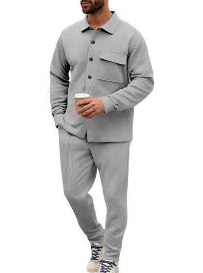Herren Freizeitanzug Lässig Mit Taschen Modern