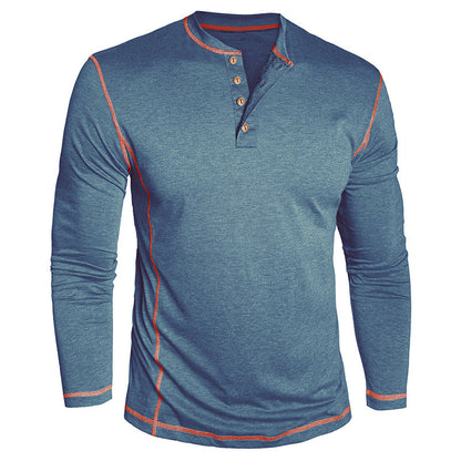 Elegantes Herren Langarmshirt mit Knöpfen Modern