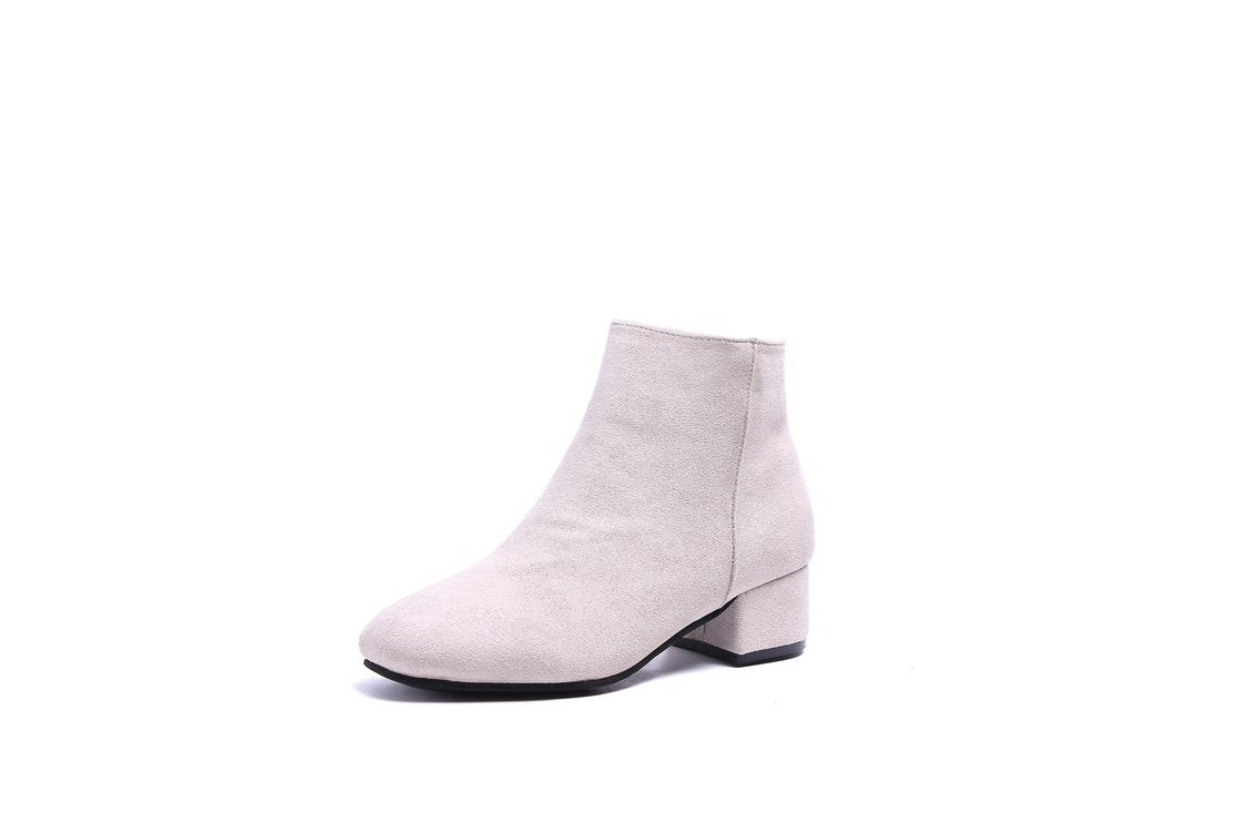 Damen Ankle Boots Komfortabel Modern Blockabsatz