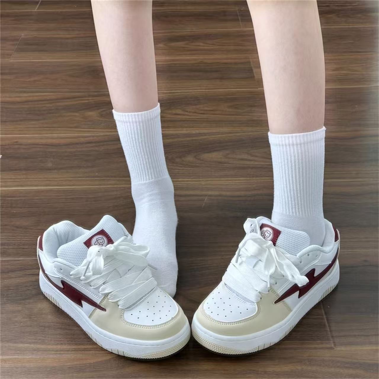 Damen Sneaker Sportlich Bequem Laufschuhe Trendy