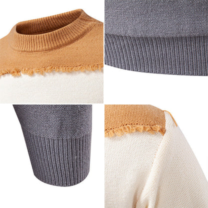 Herren Pullover Modern mit Fransen Design Trendy