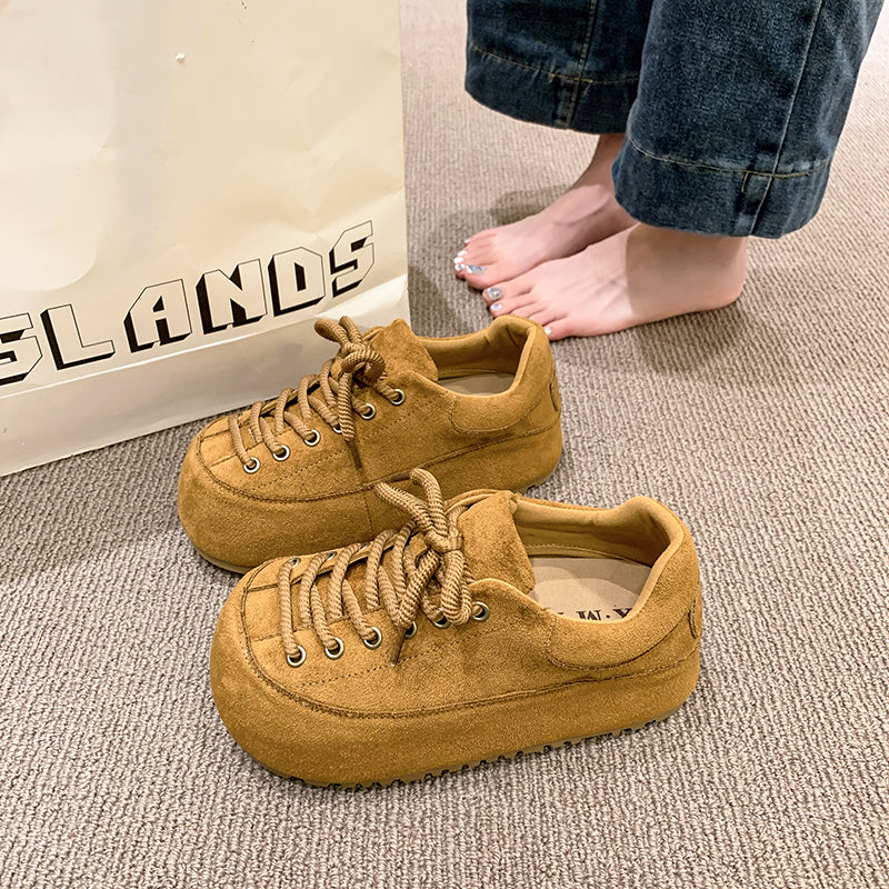 Weiche Damen Sneaker Wildleder KomfortSchuhe Heidi Stil - BerlinGlamour