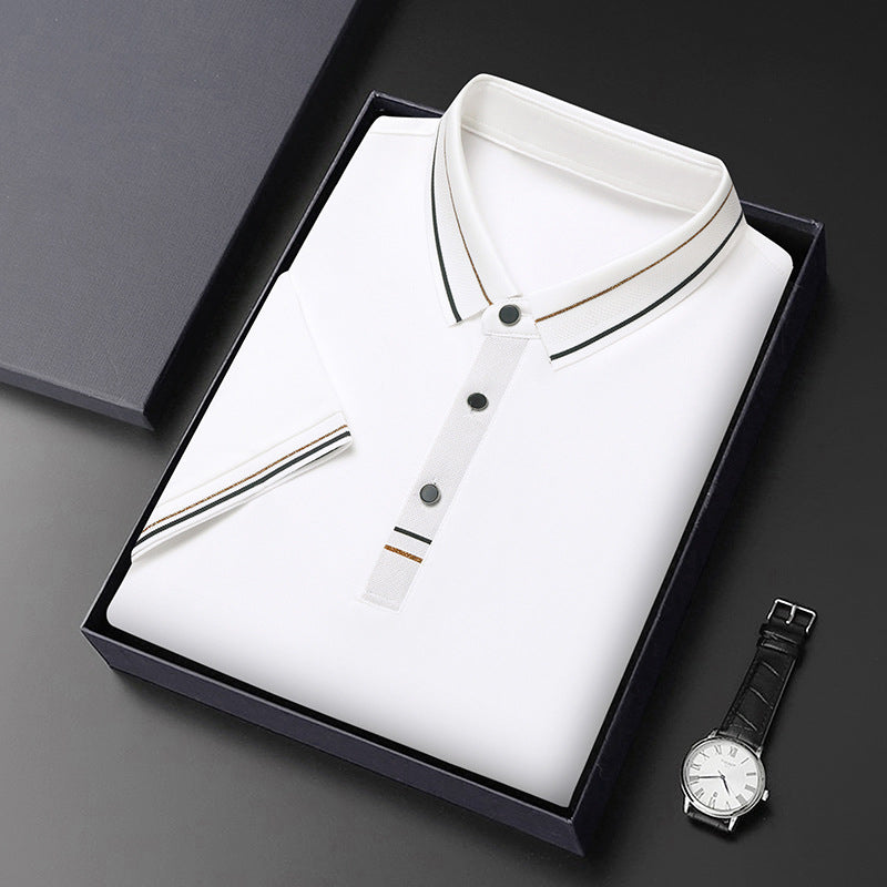 Herren Polohemd Modern Strukturiert Elegantes Design