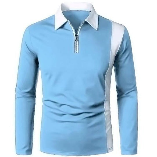 Herren Polohemd Langarm Sportlich Modern Farben