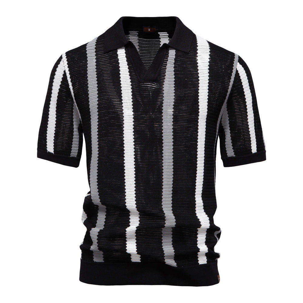 Herren Polo-Shirt Modernes Textildesign Slim Fit