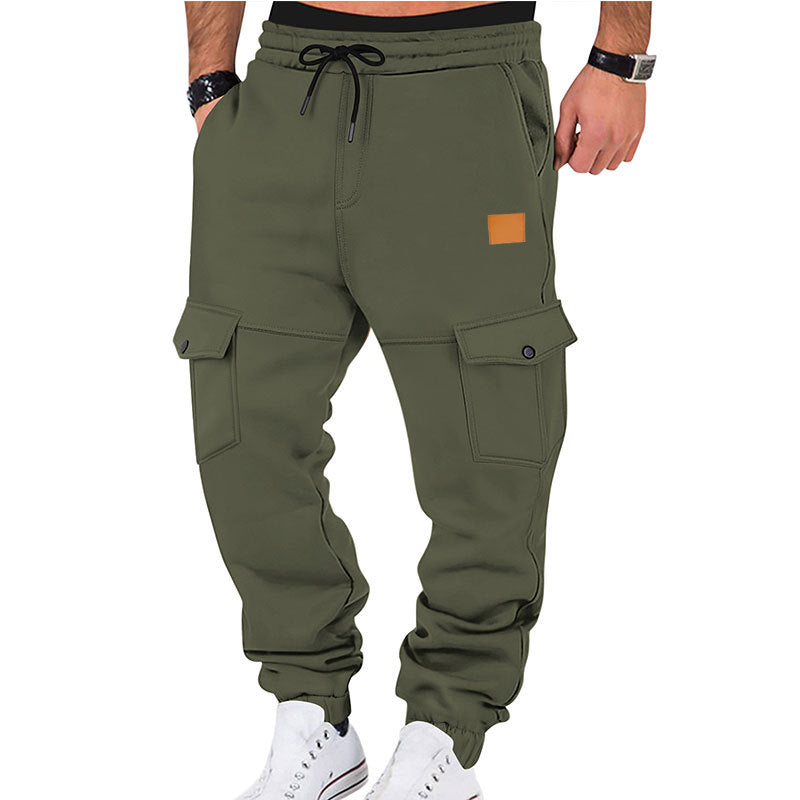 Herren Jogginghose Cargo Bequem Elastisch mit Taschen