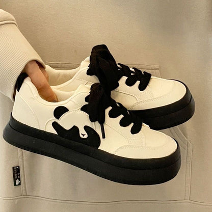 Damen Sneaker Mode Schuhe mit Auffälligem Design