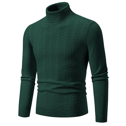 Herren Pullover Rollkragen Struktur Design Modern