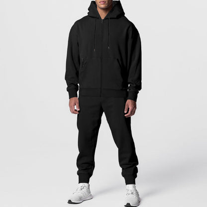 Herren Sportanzug Kapuzenjacke Jogginghose Set Bequem