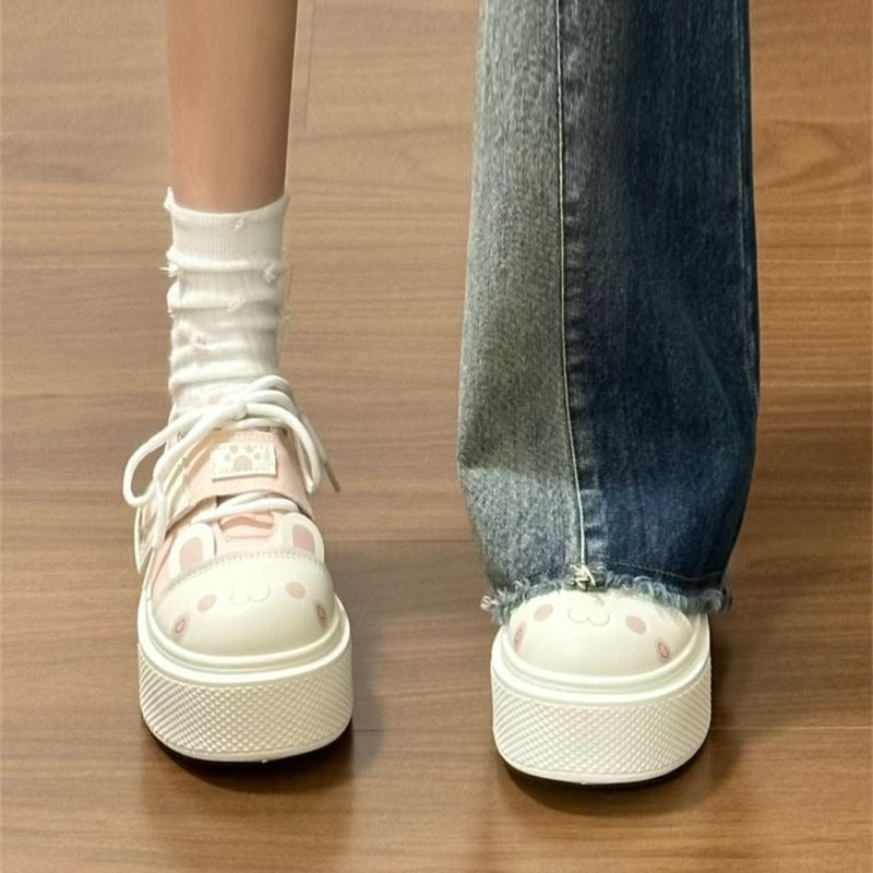 Damen Sneaker Tiermotiv Weichsohle Sportlich