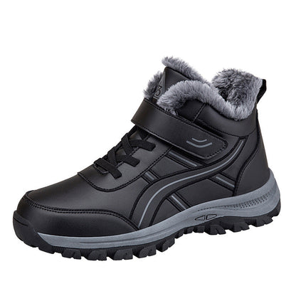 Damen Winterboots Warm Isoliert Klettverschluss