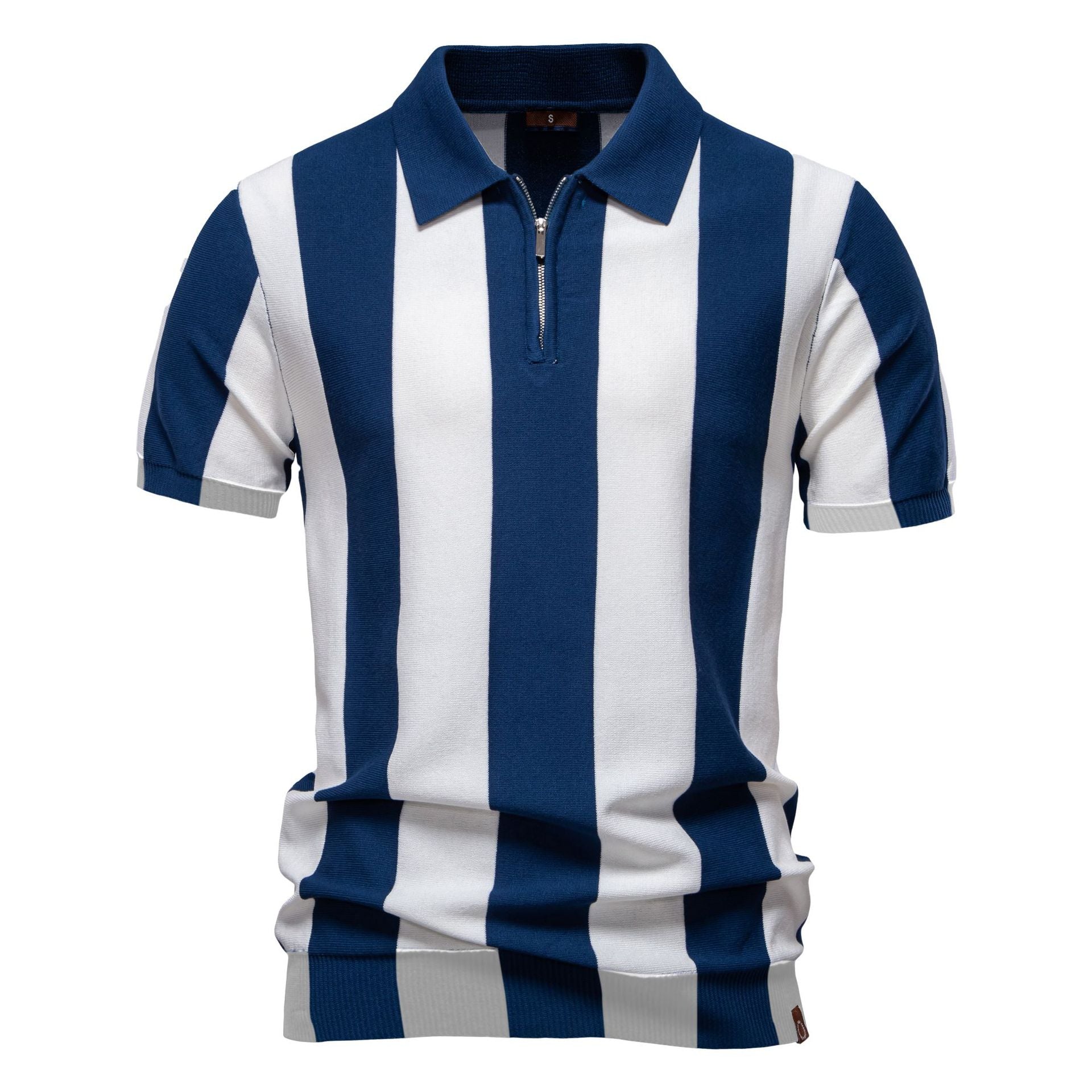 Herren Poloshirt Modern Streifenmuster SlimFit - BerlinGlamour