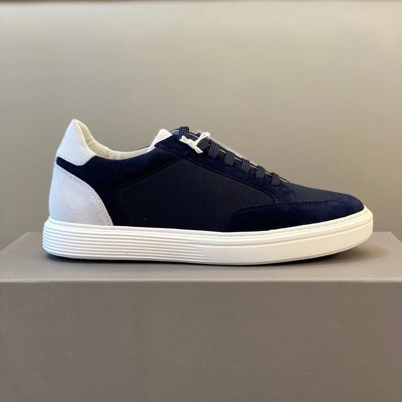 Damen Sneaker Sportlich Atmungsaktiv Mesh Wildleder