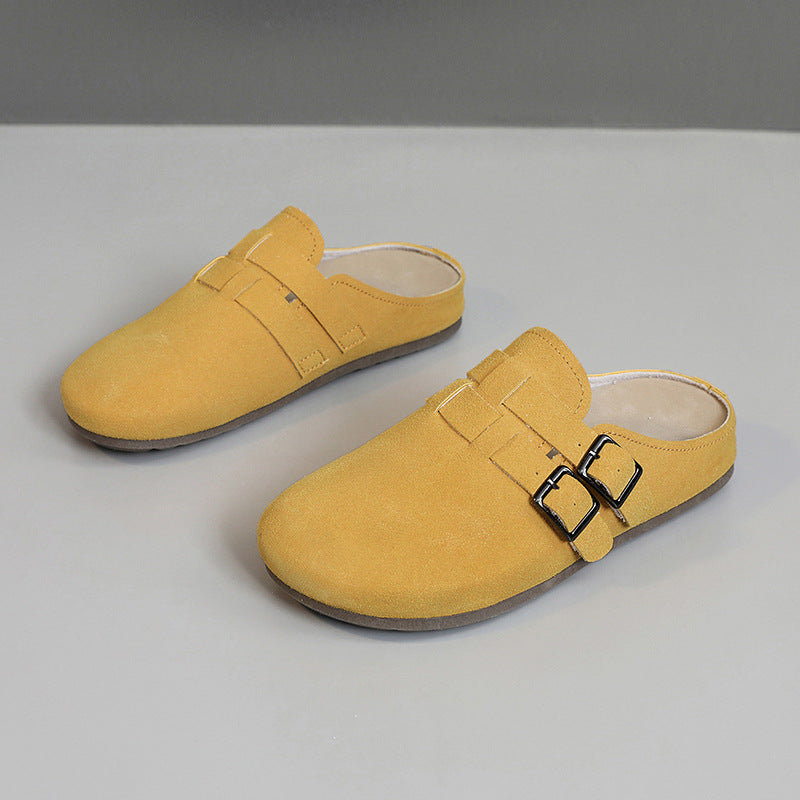 Damen Clogs Bequem Schnallen Schuhe Modern
