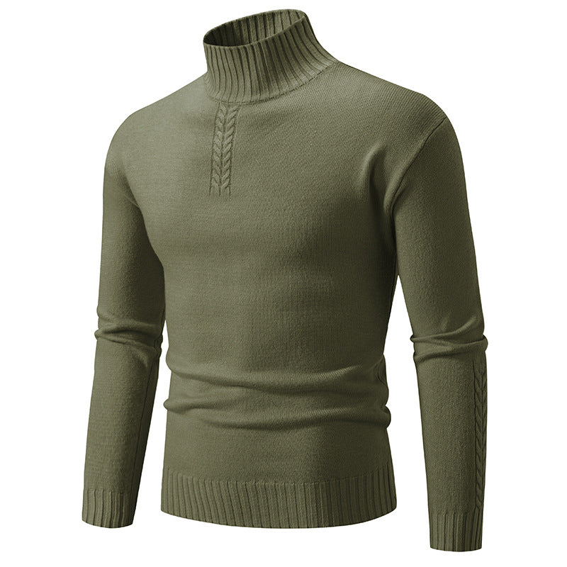 Herren Rollkragenpullover Grobstrick Warm Übergröße