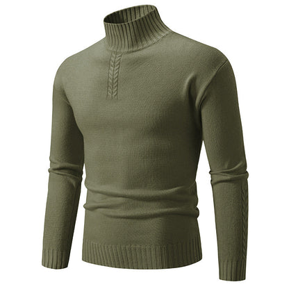 Herren Rollkragenpullover Grobstrick Warm Übergröße