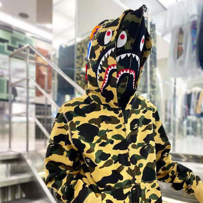 Herren Camouflage Jacke Kapuzenjacke Reißverschluss