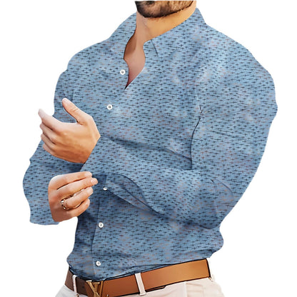 Herren Hemd Modernes Grafikmuster Elegantes Design