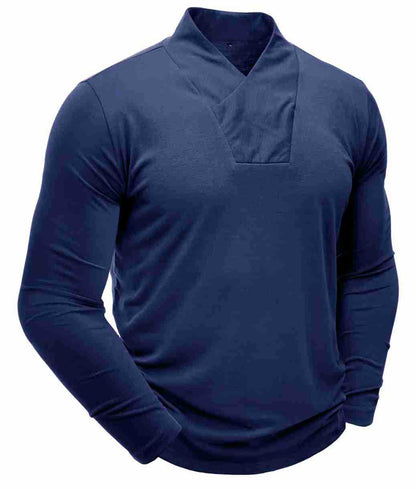 Herren Longsleeve V-Ausschnitt Modern Berlin Style