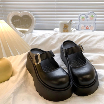 Damen Plateau Sandalen mit verstellbarem Riemen Modisch Höhe