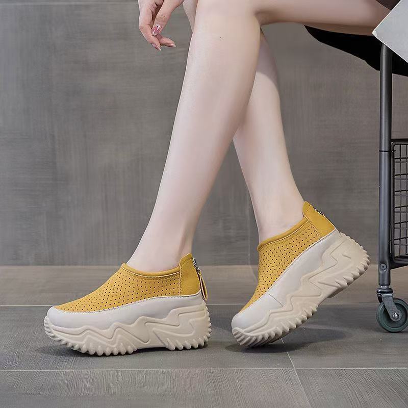 Damen Sneaker Atmungsaktiv Elegant Bequem Slip-On