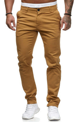 Herren Chinohose Slim Fit Elastisch Modern