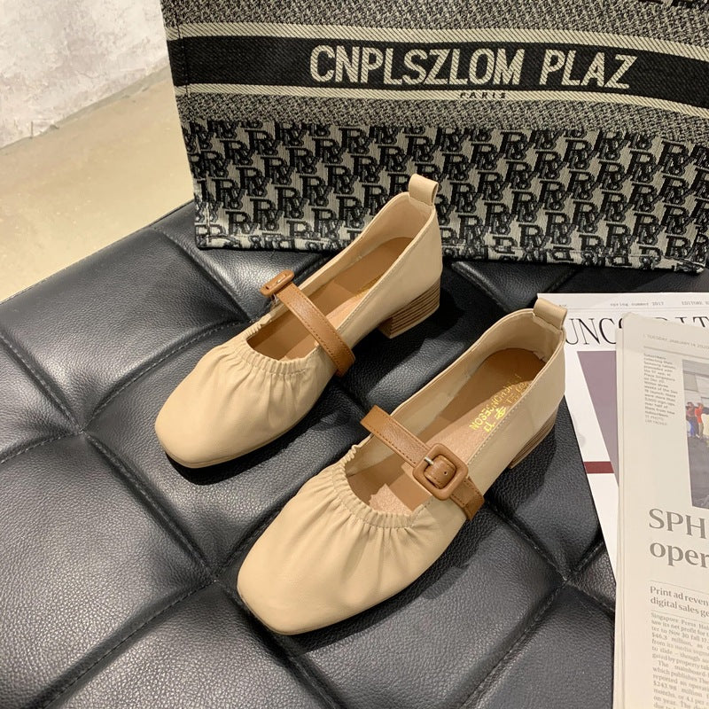 Damen Ballerinas Bequem Riemchen Design Modisch