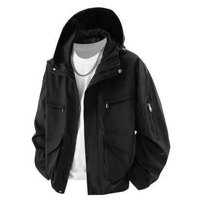 Herren Outdoor-Jacke Wasserdicht mit vielen Taschen