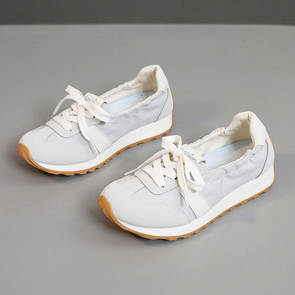 Damen Sneaker Leicht Flexibel Elastisch Weiß