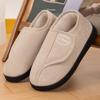 Damen Hausschuhslipper Bequem Warm mit Klettverschluss - BerlinGlamour