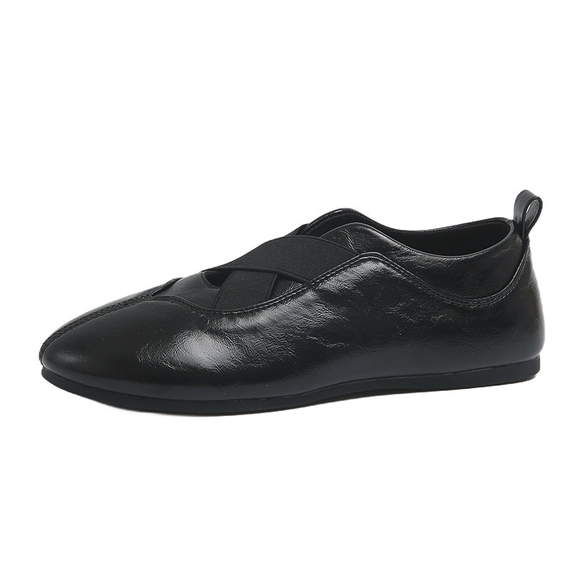Damen Ballerinas Bequem Elegant mit Gummizug