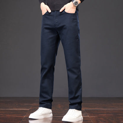 Herren Chino-Hose Elastisch Modern Bequem
