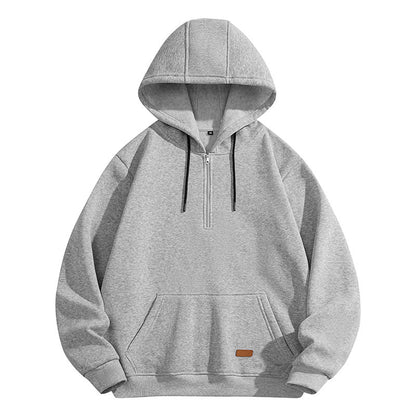 Herren Hoodie Bequem Halbzipper Modern Stylisch