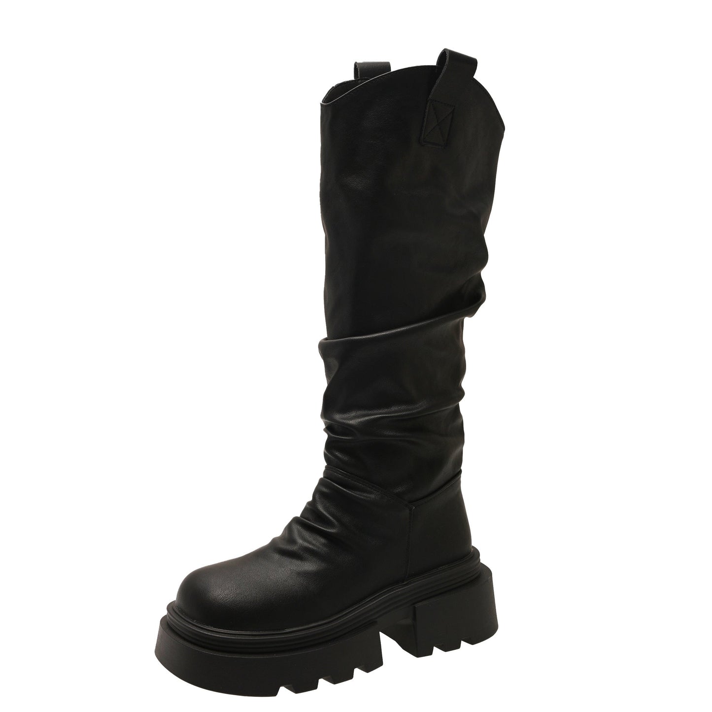 Damen Stiefel Hoch Weich Obermaterial Robust Sohle Winter