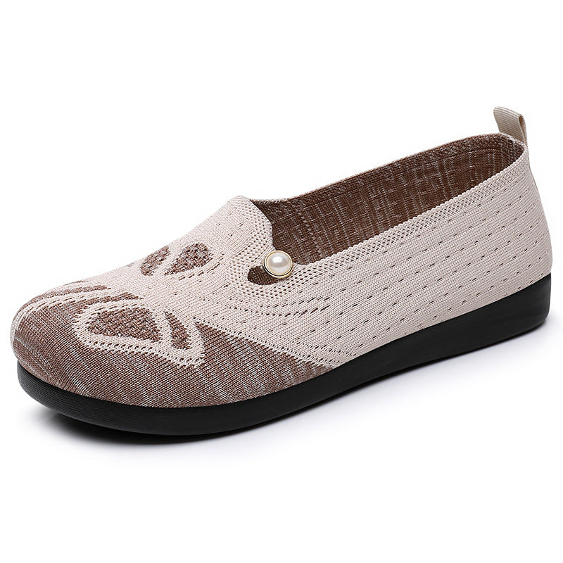 Damen Slipper Bequem mit Lochdesign Freizeit Schuhe