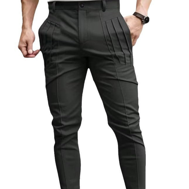 Herren Anzughose Elastisch Komfortable Hose