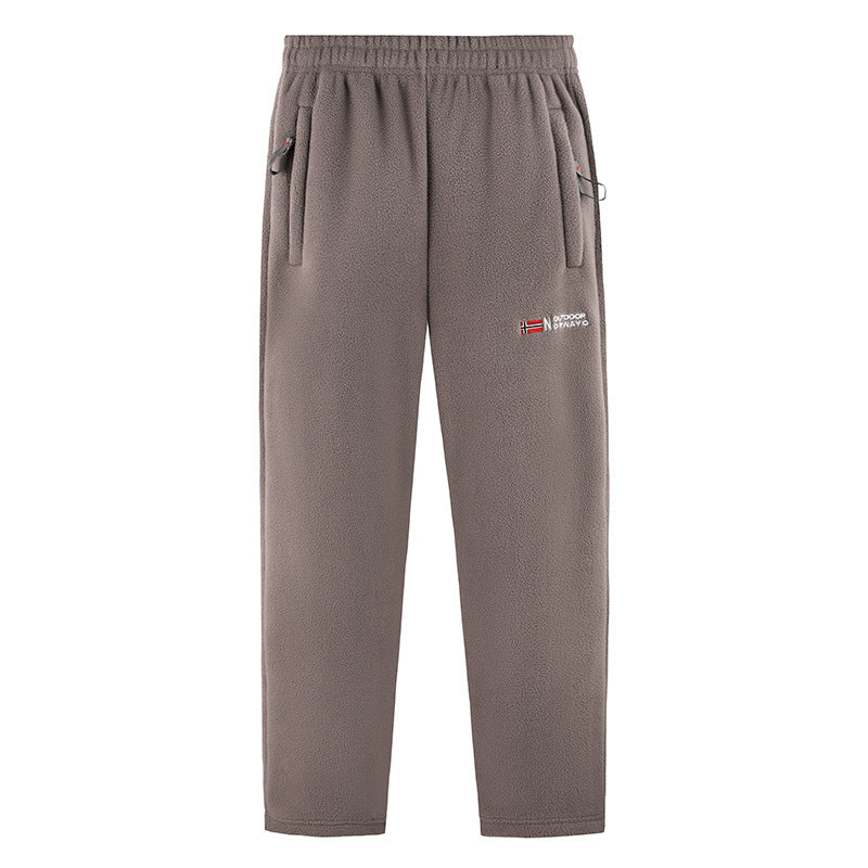 Herren Fleece Jogginghose Bequem Elastisch Mit Seitentaschen