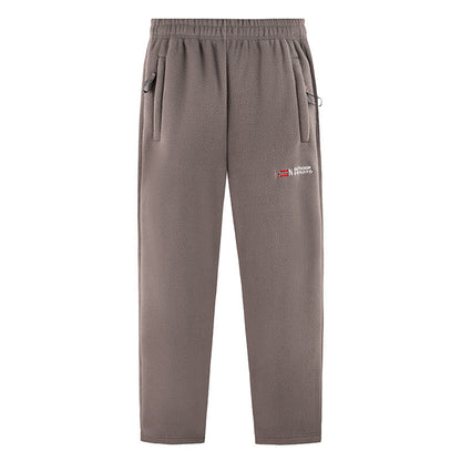 Herren Fleece Jogginghose Bequem Elastisch Mit Seitentaschen
