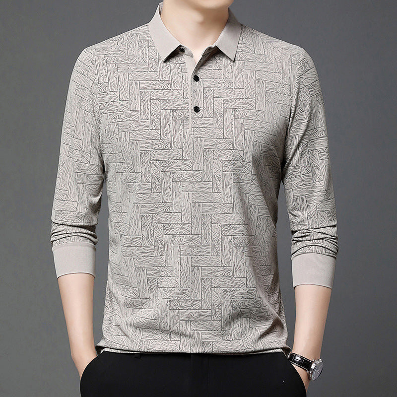 Herren Polohemd Modern mit Strukturdesign und Knöpfe Elegant - BerlinGlamour