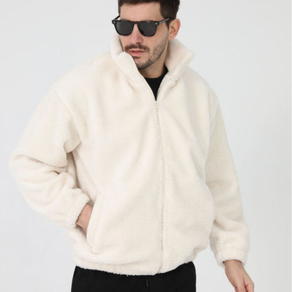 Herren Fleecejacke Stehkragen Praktisch Warm - BerlinGlamour